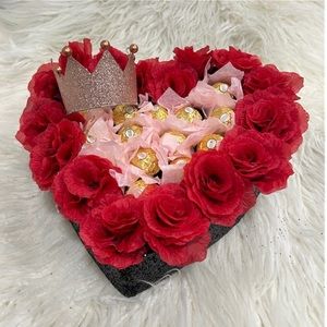 Arreglo floral de rosas eternas